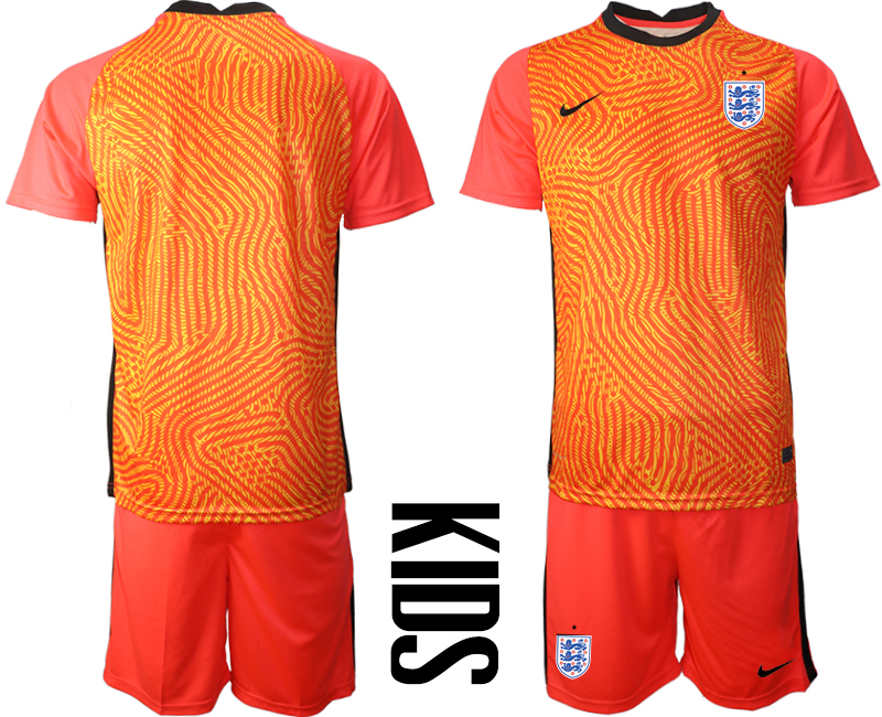 2021 European Cup England red goalkeeper Youth soccer jerseys